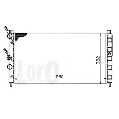 Foto Kühler, Motorkühlung LORO 0460170003