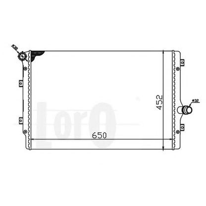 Foto Radiador, refrigeración del motor LORO 0530170017