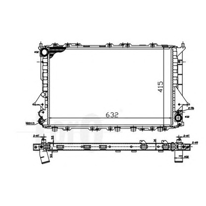 Foto Radiador, refrigeración del motor LORO 0030170007