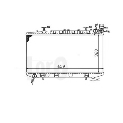 Foto Kühler, Motorkühlung LORO 0350170005