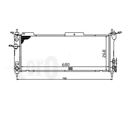 Photo Radiateur, refroidissement du moteur LORO 0370170012