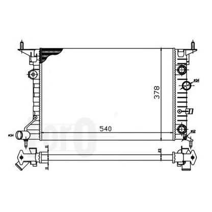 Foto Kühler, Motorkühlung LORO 0370170043