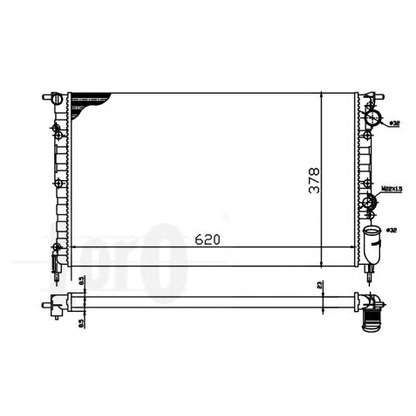 Photo Radiator, engine cooling LORO 0420170011