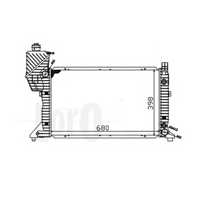 Foto Radiador, refrigeración del motor LORO 0540170006