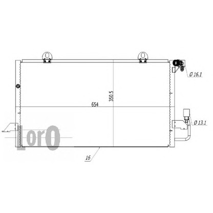 Фото Конденсатор, кондиционер LORO 0030160001