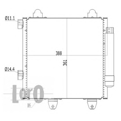 Photo Condenser, air conditioning LORO 0090160022