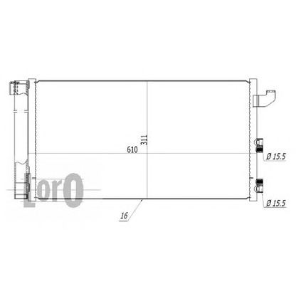 Фото Конденсатор, кондиционер LORO 0160160001