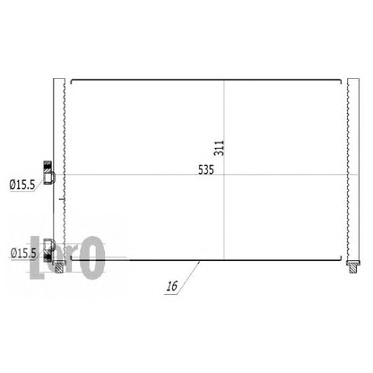 Foto Kondensator, Klimaanlage LORO 0160160029