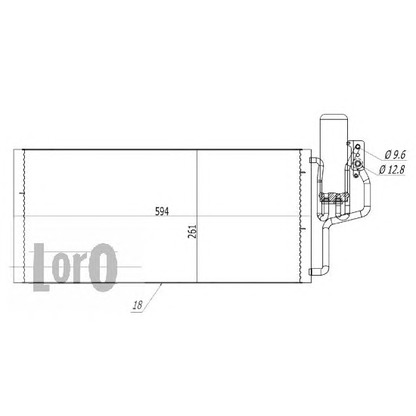 Photo Condenser, air conditioning LORO 0370160044