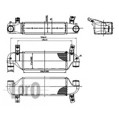 Photo Intercooler, échangeur LORO 0170180004