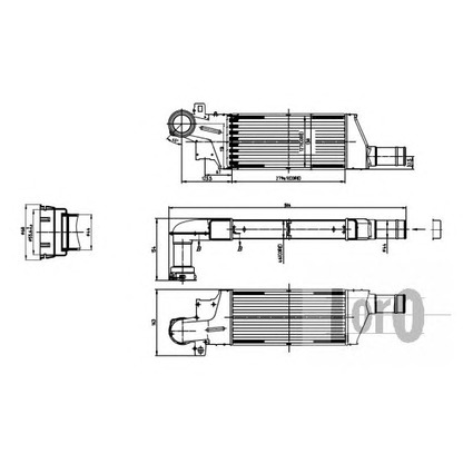 Photo Intercooler, échangeur LORO 0370180009