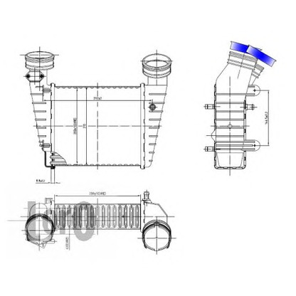 Photo Intercooler, échangeur LORO 0530180001