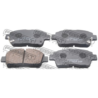 Photo Brake Pad Set, disc brake FEBEST 0101NCP20F