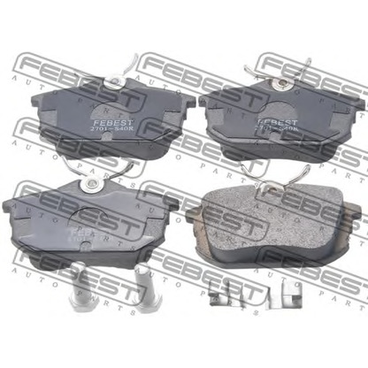 Photo Brake Pad Set, disc brake FEBEST 2701S40R