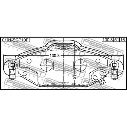 Photo Brake Pad Set, disc brake FEBEST 0101SCP10F