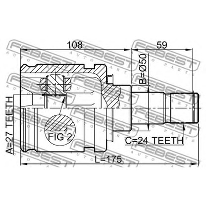 Photo Joint Kit, drive shaft FEBEST 0111ACV30LH