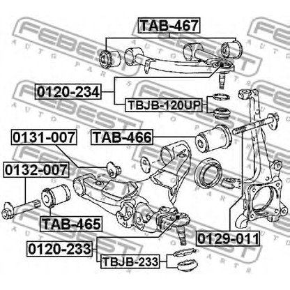 Photo Ball Joint FEBEST 0120234