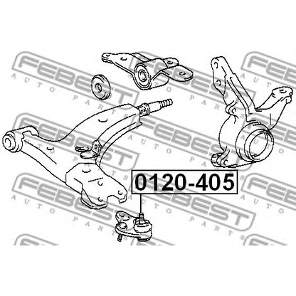 Photo Ball Joint FEBEST 0120405