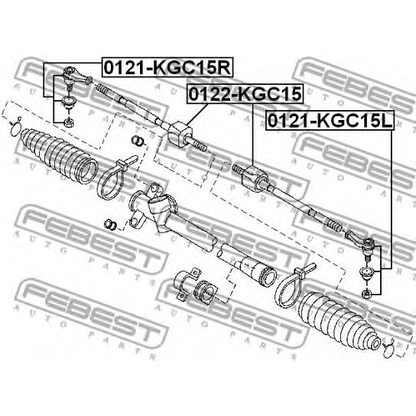 Photo Rotule de barre de connexion FEBEST 0121KGC15L