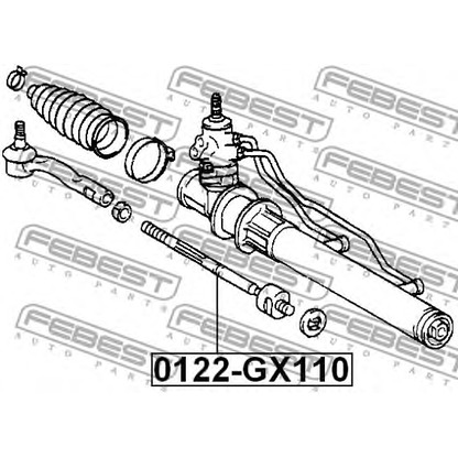 Foto Articulación axial, barra de acoplamiento FEBEST 0122GX110