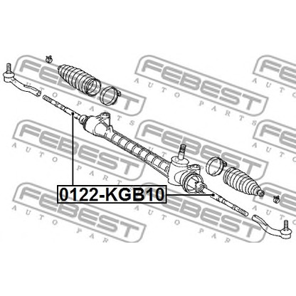 Foto Axialgelenk, Spurstange FEBEST 0122KGB10