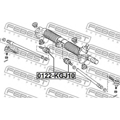 Photo Tie Rod Axle Joint FEBEST 0122KGJ10