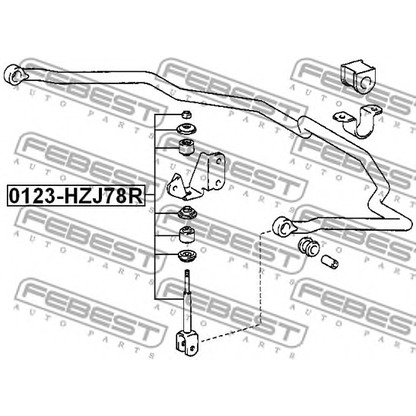 Foto Stange/Strebe, Stabilisator FEBEST 0123HZJ78R