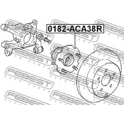 Foto Kit cuscinetto ruota FEBEST 0182ACA38R