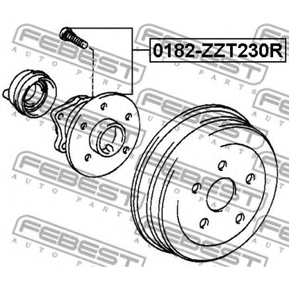 Photo Wheel Bearing Kit FEBEST 0182ZZT230R