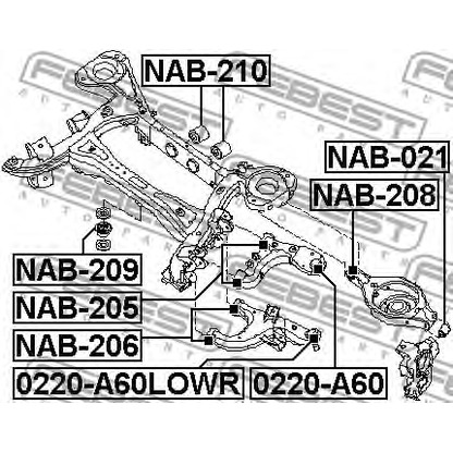 Photo Rotule de suspension FEBEST 0220A60