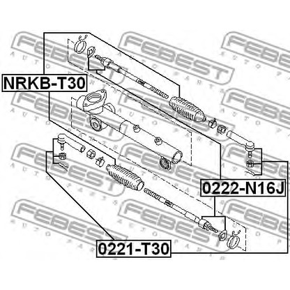 Photo Tie Rod End FEBEST 0221T30