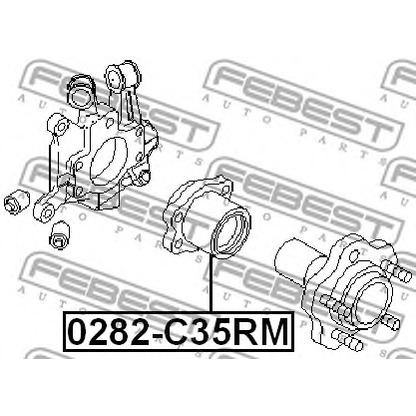 Zdjęcie Zestaw łożysk koła FEBEST 0282C35RM