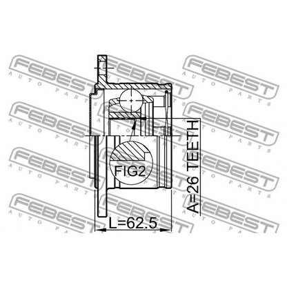 Foto Gelenksatz, Antriebswelle FEBEST 0411K94RH