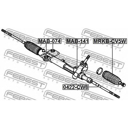 Photo Tie Rod Axle Joint FEBEST 0422CW8