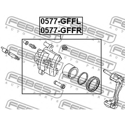 Photo Brake Caliper FEBEST 0577GFFL