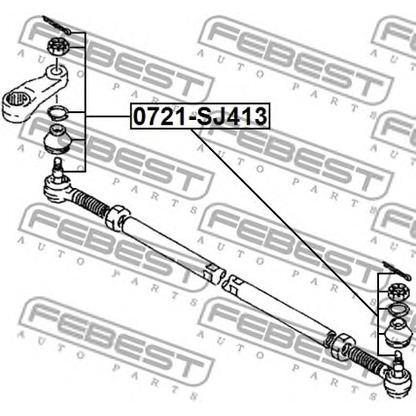 Photo Rotule de barre de connexion FEBEST 0721SJ413