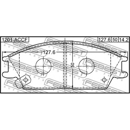 Photo Brake Pad Set, disc brake FEBEST 1201ACCF