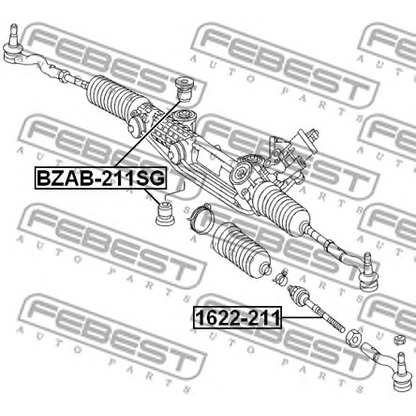 Photo Tie Rod Axle Joint FEBEST 1622211