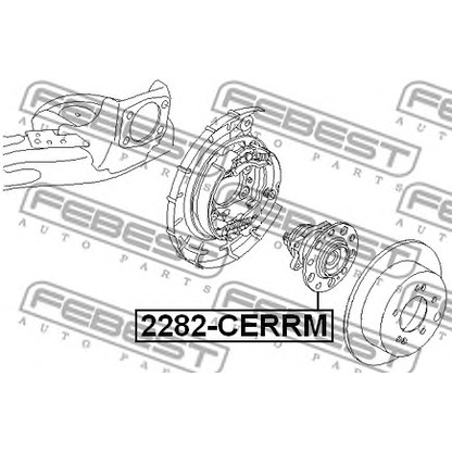 Photo Kit de roulements de roue FEBEST 2282CERRM