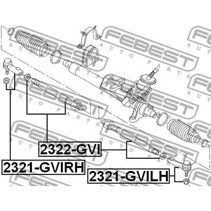 Photo Rod Assembly FEBEST 2322GVI