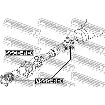 Photo Joint, arbre longitudinal FEBEST ASSGREX