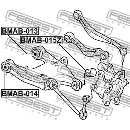 Photo Control Arm-/Trailing Arm Bush FEBEST BMAB015Z