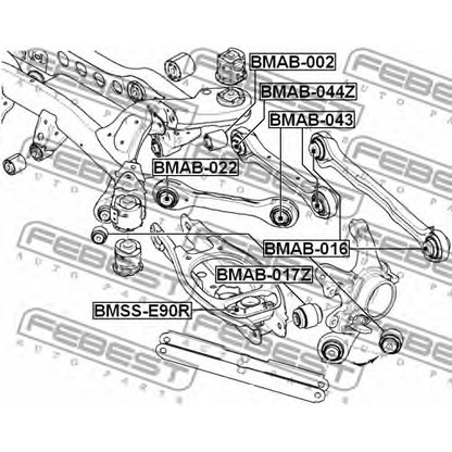 Photo Track Control Arm FEBEST BMAB043