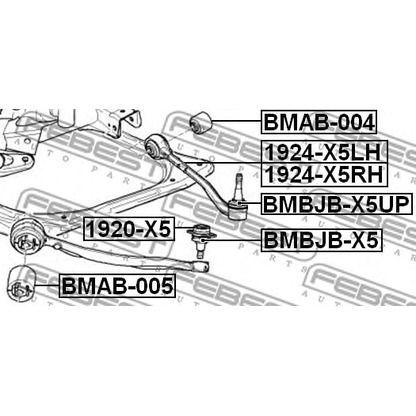 Photo Rotule de suspension FEBEST BMBJBX5