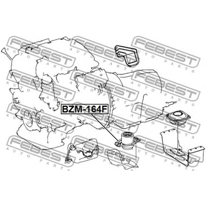 Foto Sospensione, Motore FEBEST BZM164F