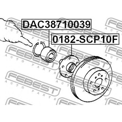 Foto Radlager FEBEST DAC38710039