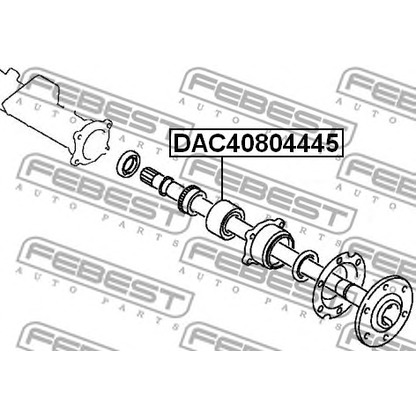 Foto Zahnriemensatz FEBEST DAC40804445