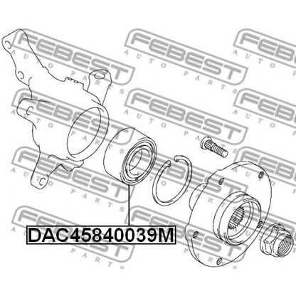Photo Wheel Bearing Kit FEBEST DAC45840039M