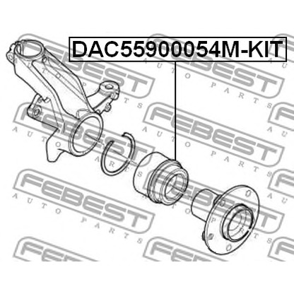 Foto Juego de cojinete de rueda FEBEST DAC55900054MKIT