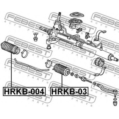 Photo Bellow, steering FEBEST HRKB03